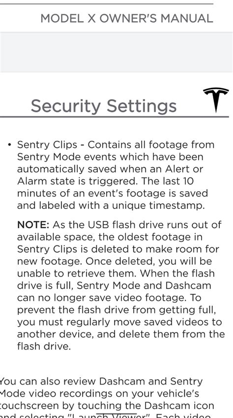 disable sentry mode at home disables USB drive .
